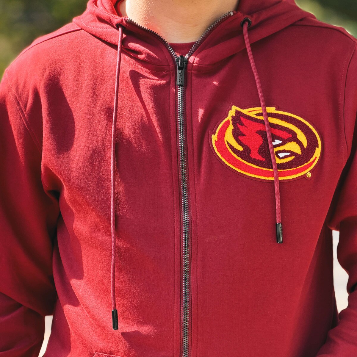 Pro Standard I-State Cardinal Full Zip Hoodie